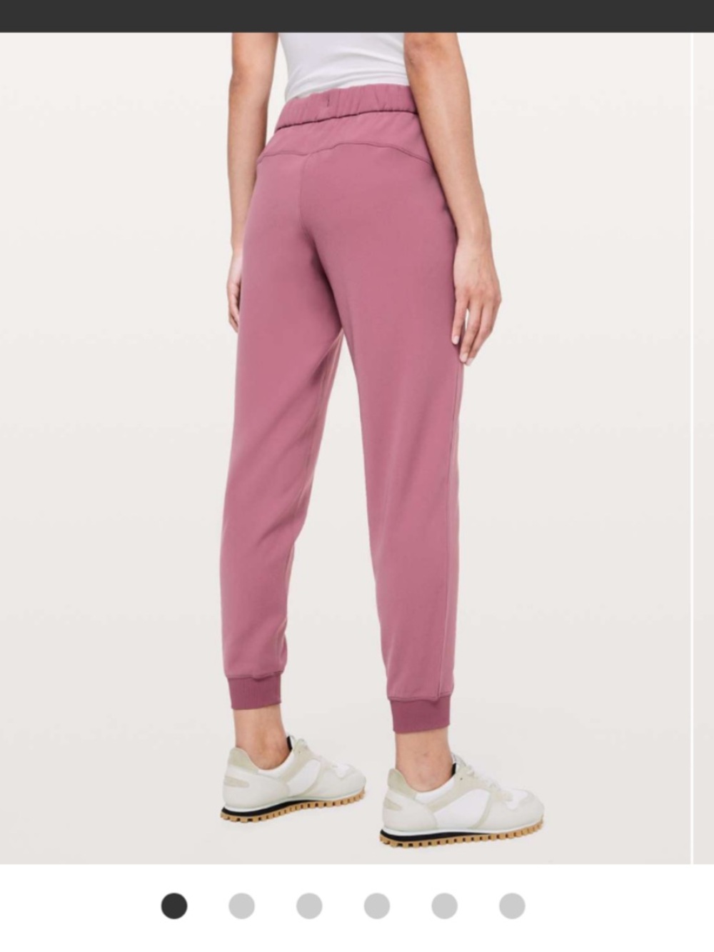 lululemon sz 6 OTF On The Fly Jogger Misty Merlot mauve travel athleisure lounge